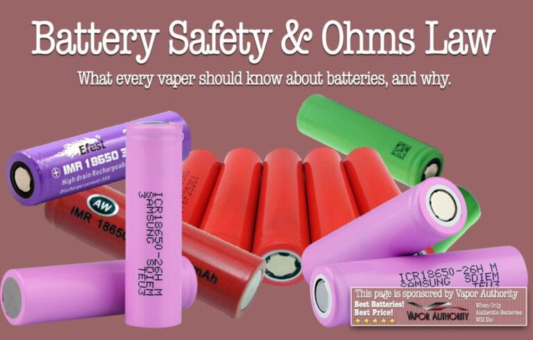 E-Cigarette Battery Safety & Ohms Law (UPDATED 2023) - Spinfuel