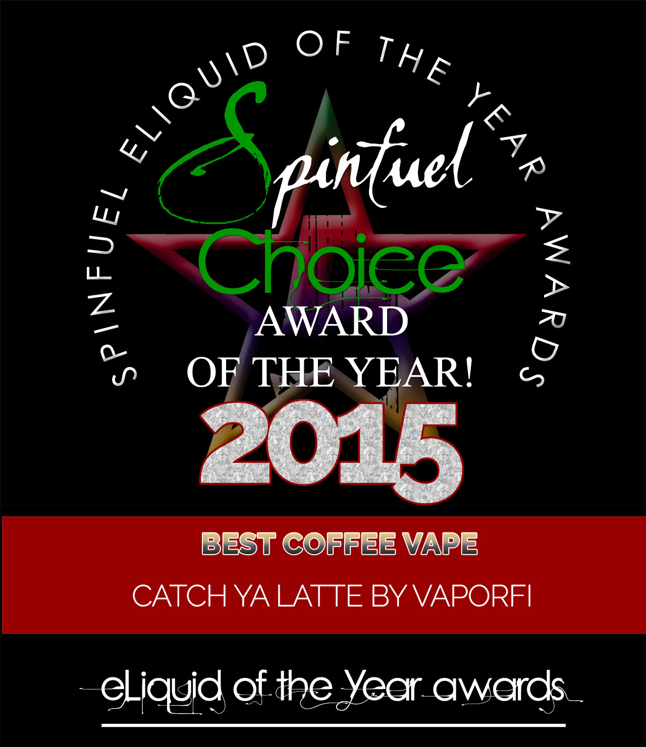 BEST COFFEE - VAPORFI Grand Reserve - Spinfuel Choice Award 2015