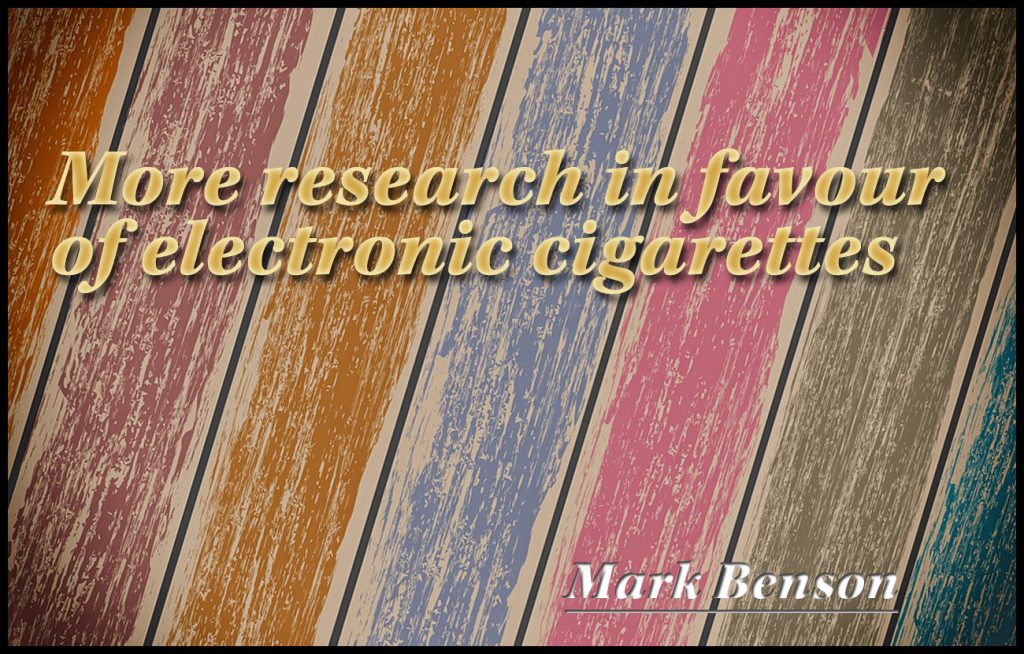 More Research In Favour Of Electronic Cigarettes