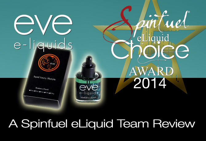 Eve eLiquids offers more than 50 flavors in its lineup (55 as of 9/1/14). However, for our first review we’re reviewing their “Elegance” line. The Elegance line is made up of nine (9) eliquids that cover the spectrum of flavors that Eve offers. We tended to think of the Elegance line as Eve’s ‘boutique’ line.