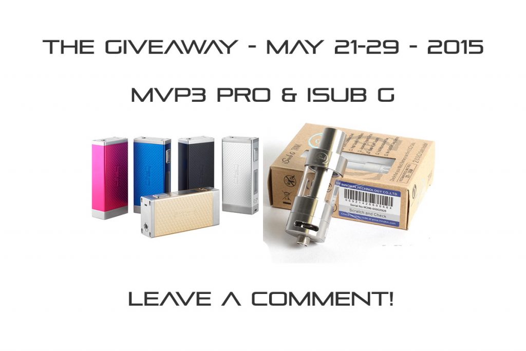 Innokin MVP3 Pro & iSub G Giveaway!