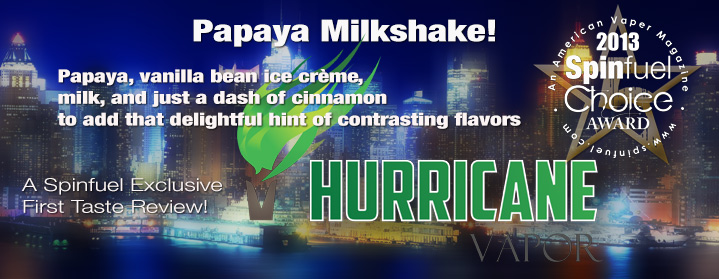 First Review Hurricane Vapor Papaya Milkshake!