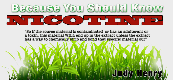 Nicotine – Because You Should Know – Judy Henry