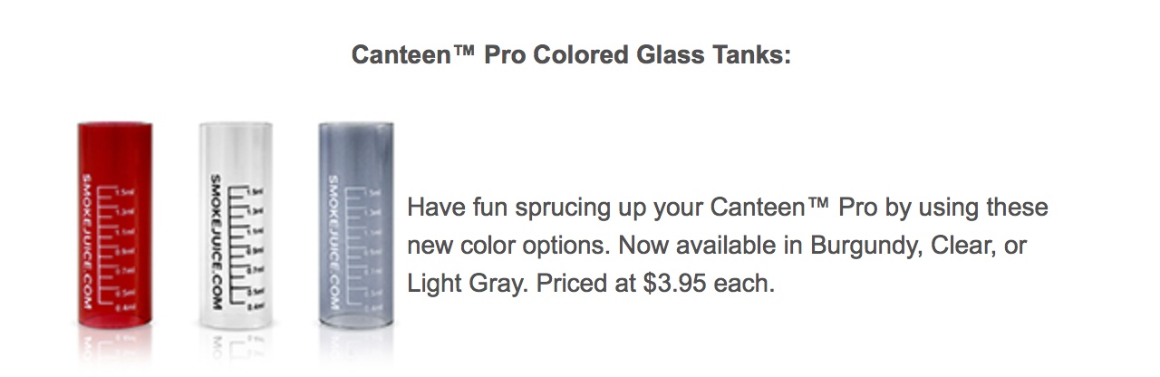 JC Glass Tanks for Canteen Pro