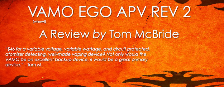 VAMO eCig Variable Voltage, Variable Wattage, & Affordable