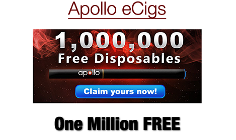 Apollo eCigs – One Million eCigarettes Free!