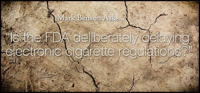 Is the FDA deliberately delaying e cigarettes regulations?