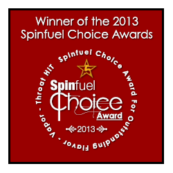 Spinfuel Choice Award - Ginger's eJuice