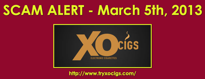 SCAM ALERT: XOCigs Another Rip Off eCigarette Brand