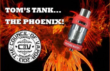 Council of Vapor Phoenix Tank Review – Tom McBride for Spinfuel eMagazine