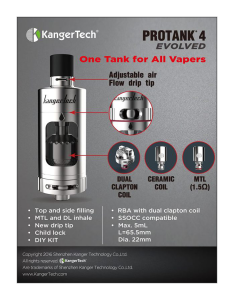 Kanger™ Protank 4 Evolved Review by Spinfuel eMagazine