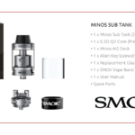 SMOK Minos 25mm Sub-Ohm Tank w/RBA Deck $24.95 - $25.95 Review – Spinfuel VAPE Magazine