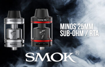 SMOK Minos 25mm Sub-Ohm Tank w/RBA Deck $24.95 - $25.95 Review – Spinfuel VAPE Magazine