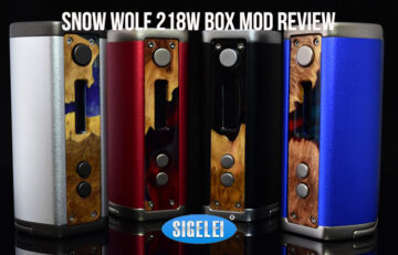 SnowWolf 218W Box Mod Review Spinfuel VAPE Magazine
