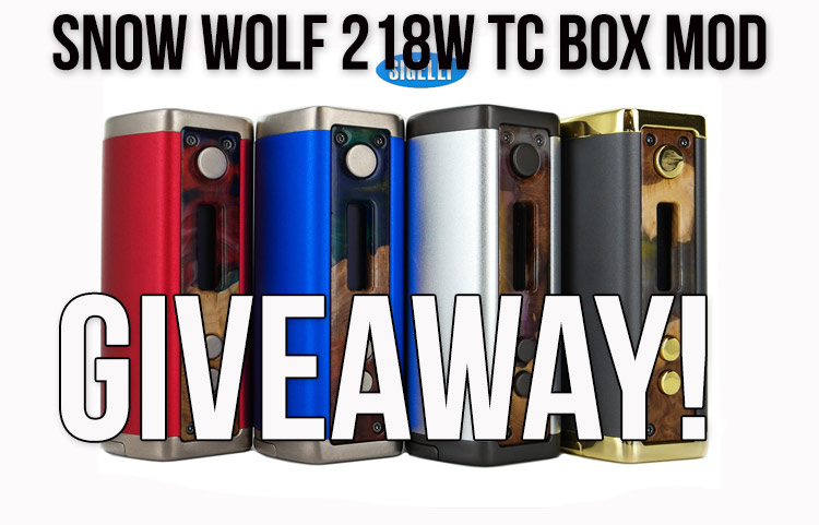 Win a New SnowWolf 218W TC Box Mod!