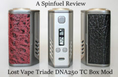 Lost Vape Triade DNA250 TC Box Mod - Spinfuel VAPE Magazine