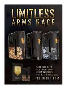 Limitless Mod Co. Arms Race 200W TC Box Mod Preview - Spinfuel VAPE Magazine