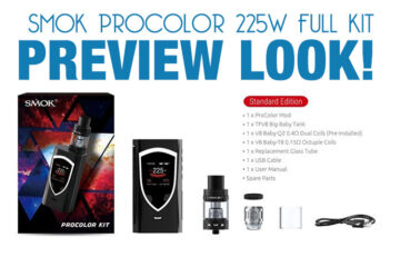 SMOK ProColor 225W TC Box Mod Kit Preview - Spinfuel VAPE