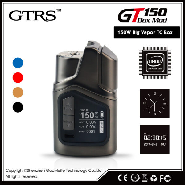 GTRS GT150 150W TC Starter Kit - 4000mAh Review – Spinfuel VAPE Magazine