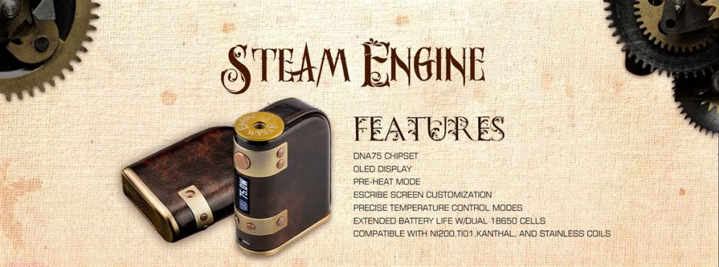 Vapeman Steam Engine DNA75 TC Box Mod Preview – Spinfuel VAPE Magazine