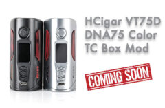 HCigar VT75D DNA75 Color TC Box Mod Preview – Spinfuel Vape