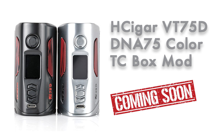 HCigar VT75D DNA75 Color TC Box Mod Preview – Spinfuel Vape