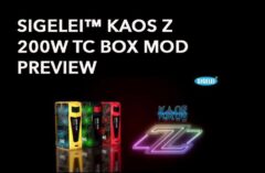 SIGELEI™ KAOS Z 200W TC BOX MOD PREVIEW – SPINFUEL VAPE