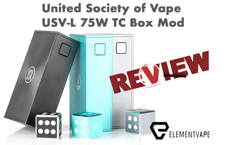 United Society of Vape USV-L 75W TC Box Mod Review – SPINFUEL VAPE