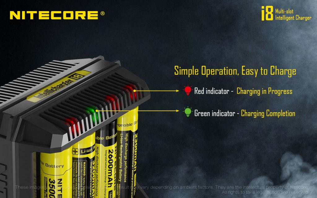 Nitecore i8 Intellicharger Universal Battery Charger Review – Spinfuel VAPE