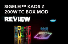 Sigelei Kaos Z 200W TC Box Mod Review – Spinfuel VAPE