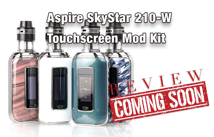 Aspire Skystar Revvo 210W Touchscreen Mod Kit Preview