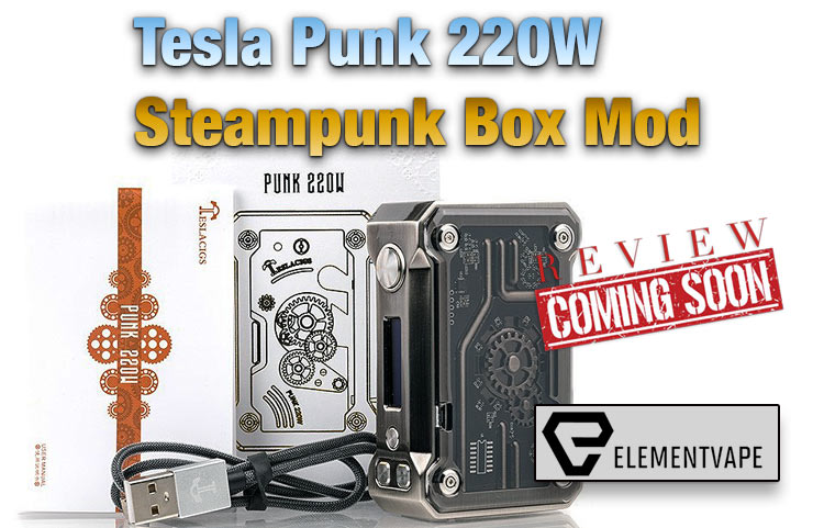 Tesla Punk 220W Steampunk Box Mod Preview by Spinfuel VAPE