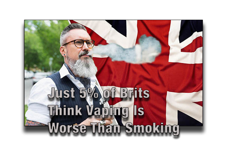 Just 5% of Brits Think Vaping Is Worse Than Smoking - SPINFUEL VAPE
