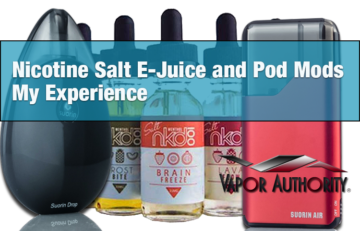 Nicotine Salt E-Juice and Pod Mods - My Experience - SPINFUEL VAPE