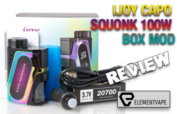 iJOY Capo Squonker 100W Box Mod Review - Spinfuel VAPE