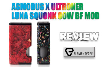 AsMODus x Ultroner Luna Squonk 80W BF Mod Review - Spinfuel VAPE
