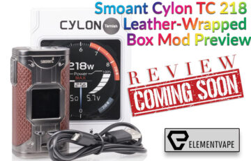 Smoant Cylon TC 218 Leather-Wrapped Box Mod Preview