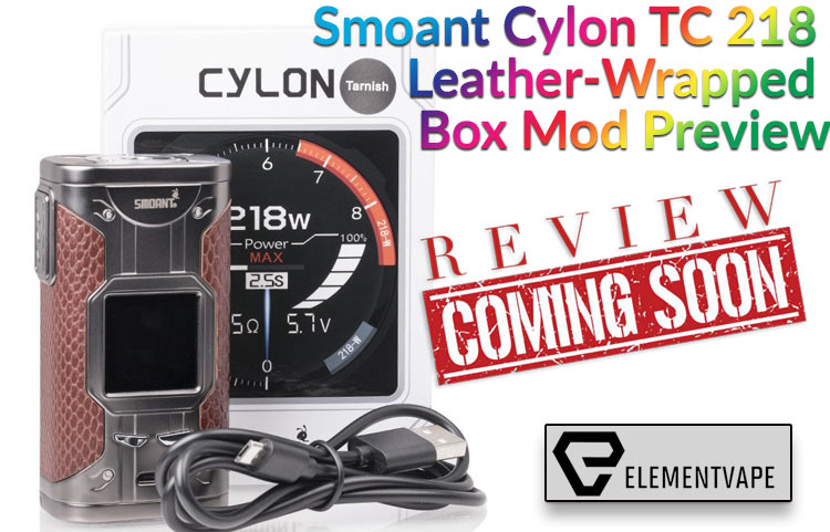 Smoant Cylon TC 218 Leather-Wrapped Box Mod Preview