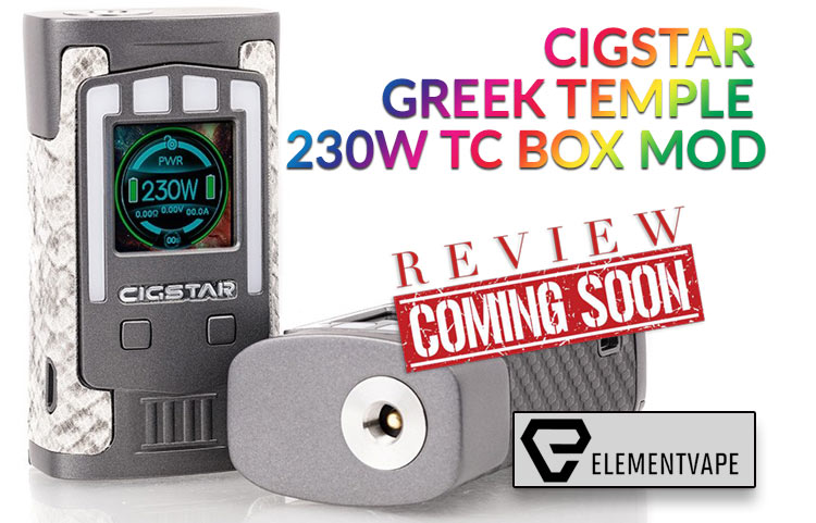 The Mythical Cigstar Greek Temple 230W Box Mod Preview by Spinfuel VAPE