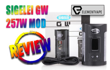 Sigelei GW 257W TC Box Mod Review by Spinfuel VAPE