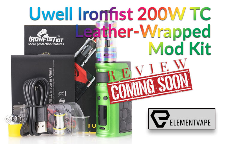 The Uwell Ironfist 200W TC Leather-Wrapped Mod Kit Preview by Spinfuel VAPE