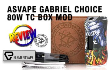 ASVAPE GABRIEL CHOICE 80W TC BOX MOD FULL REVIEW by Spinfuel VAPE