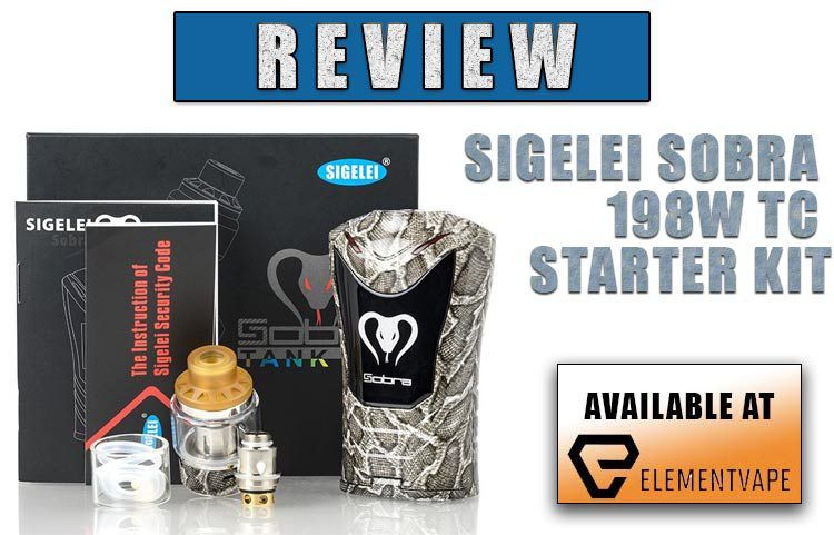 Sigelei SOBRA 198W TC Starter Kit Review