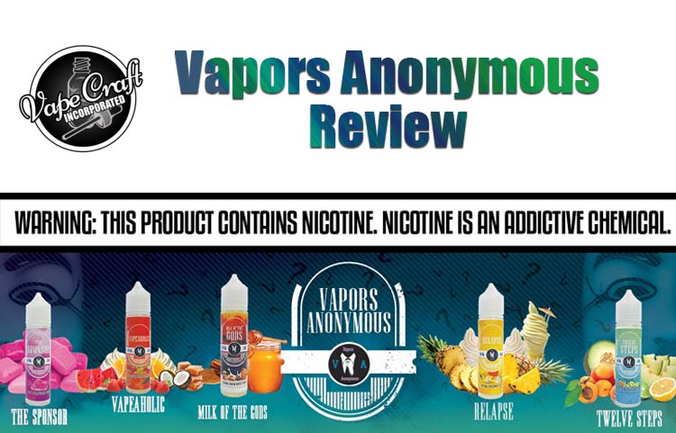 Vapors Anonymous by Vape Craft – An E-Liquid Review