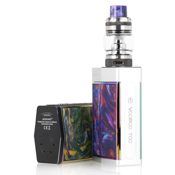 voopoo_too_resin_180w_uforce_t1_kit_standing_and_laying_down