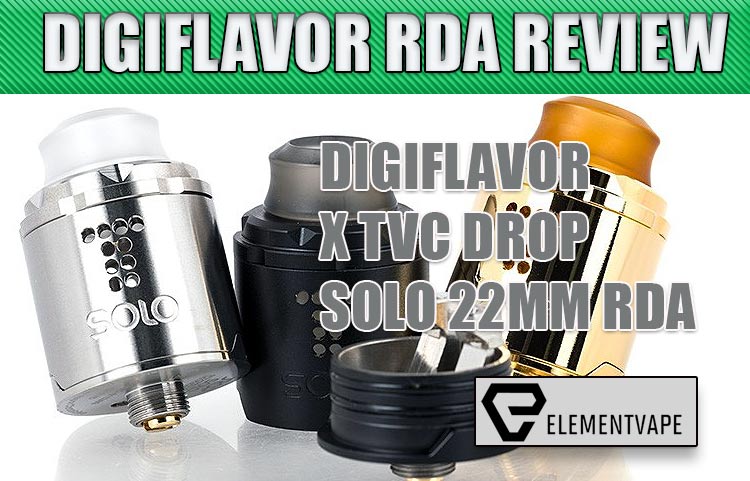 DIGIFLAVOR DROP 24MM RDA BY THE VAPOR CHRONICLES REVIEW Spinfuel VAPE