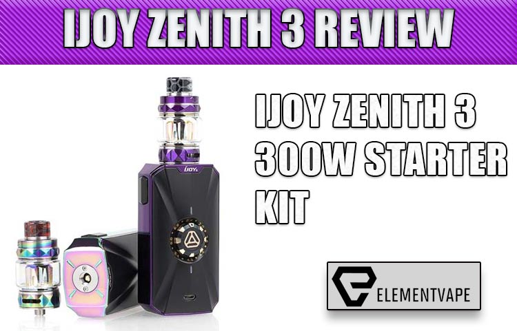 iJoy ZENITH 3 Variable Voltage Starter Kit Review – Spinfuel Vape