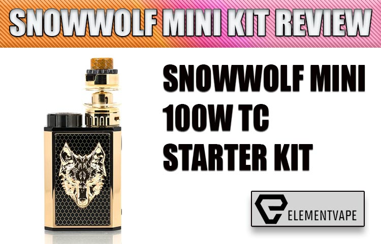 Sigelei SnowWolf Mini 100W Starter Kit Review by Spinfuel VAPE