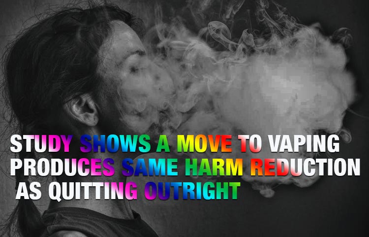 Study Shows a Move to Vaping Produces Same Harm Reduction as Quitting Outright