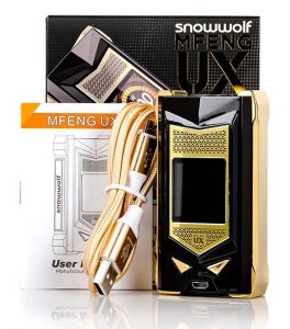 BLACK/GOLD SNOWWOLF™ MFENG UX 200W TC BOX MOD